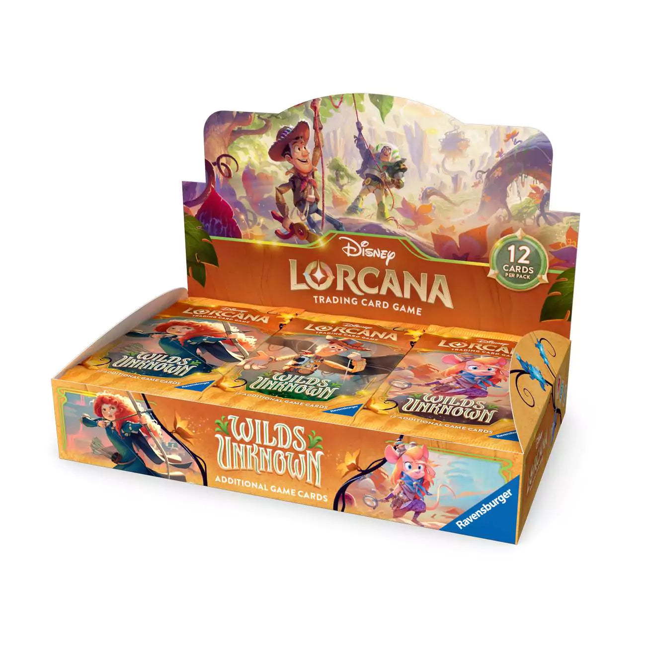 Disney Lorcana Unbekannte Wildnis Booster Display