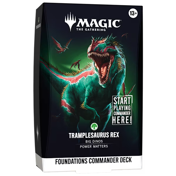 Grundstein-Commander-Deck – Trampelsaurus Rex