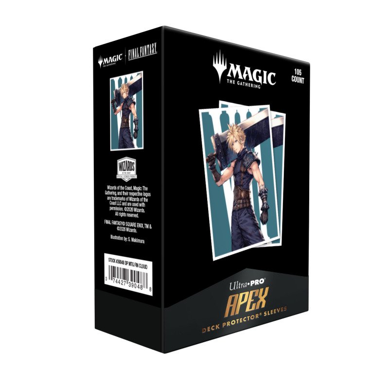 UP - Magic: The Gathering: Apex Deck Protector Sleeves: FINAL FANTASY: Cloud, Ex-SOLDIER (105 Sleeves)